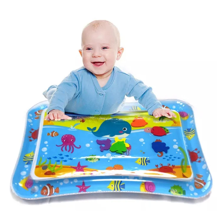 Baby Foldable Water Game Mat Inflatable Play Mat Floating Tummy Time Mat Toddler Waterproof Baby Water Mat