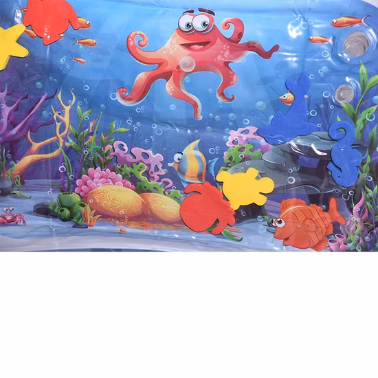 Umweltfreundliches Wasserspielzeug, aufblasbare Baby-Wasserspielmatte für den Bauch