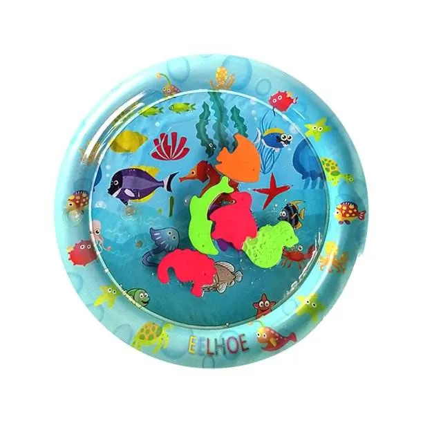 Sommer-Wasserspielgeräte und Spielzeug, aufblasbares Seepferdchen-Sprinkler-Pad, Spritzmatte für Kinder