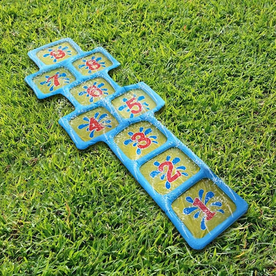 Aufblasbare Wassersprinkler-Spielzeug-Spritz- und Sprüh-Hopscotch-Spielmatte