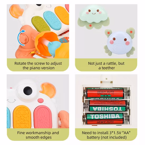 Neueste Design Baby Pedal Musik Matte Klavier Playmat Baby Klavier Spielen Matten Baby Gym Spielen Matte Musik Baby Spielen matte für Baby Kind