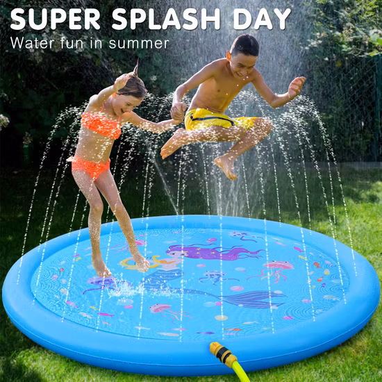 Kinder Sprinkler Splash Pad Wasserspielzeug Geschenke Jungen Mädchen Splash Play Mat