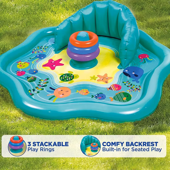 Aufblasbare Baby-Entenform-Pad, Wasserspiel-Paddelmatte