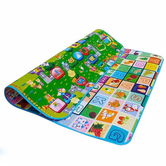 Baby-Spielmatte aus Baumwolle, Spielmatte, Baby-Krabbelmatte für den Boden, Babymatte, groß, superweich, extra dick (0,6 cm)